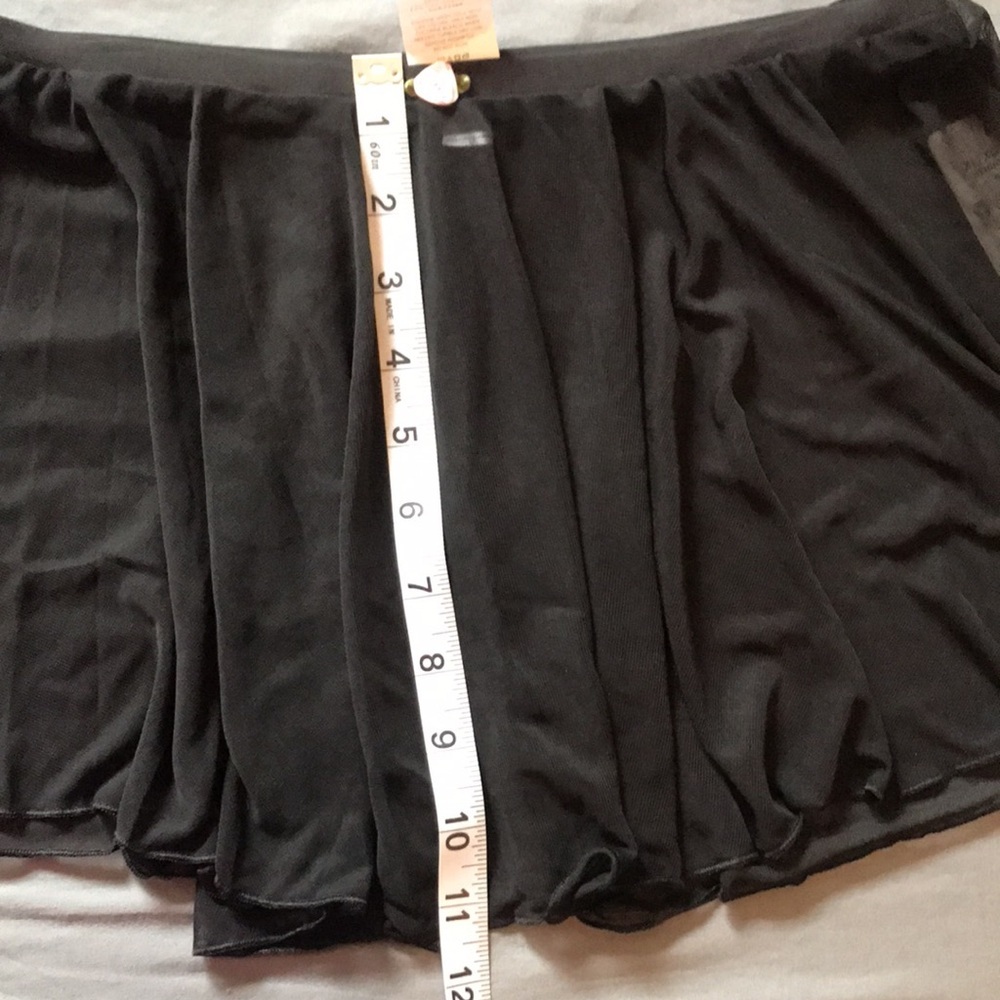 NWT Danskin black sheer dance skirt girls size XL (14-16) style WU7111D ballet - Picture 12 of 13